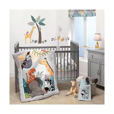 Bedtime Originals Mighty Jungle 3Piece Crib Bedding Set Multicolor (283003V) • $80.41