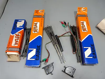 N Scale Atlas NS Code 80 RH/LH Remote Turnouts & Crisscross • $24.99