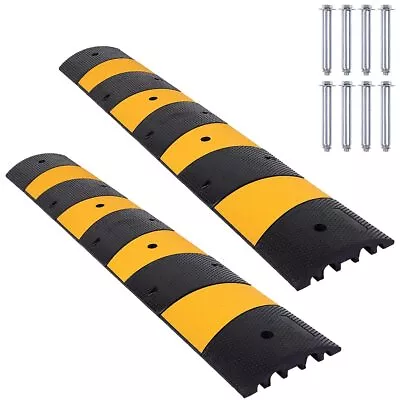 2 Pcs 6 Feet 2 Channel Speed Bump Hump 72  Long Modular 22000 LBS Load Capacity • $186.97