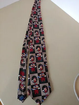 MICKEY UNLIMITED Disney Christmas Neck Tie Mickey Mouse Goofy Donald Duck Poly • $9.95