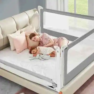 150/180/200CM Baby Guard For Bed Baby Guard Bed Rails For Toddler Kids • £18.99