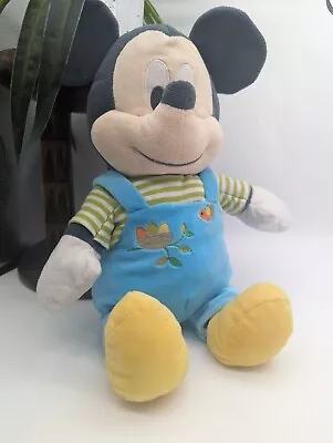 Mickey Soft Toy In Blue Overalls Disney Baby Mickey Mouse Disney Collection • £8.94