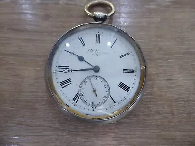 J.w.benson Silver The Ludgate Gents Pocket Watch Dates C 1886 • £75