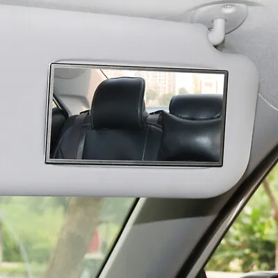 Car Visor Vanity Cosmetic Mirror Sun-Shading Stainless Steel Stick On Sun Visor • $10.45