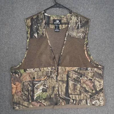 Mossy Oak Break-Up Country Camo Lined Game Pouch Hunting Dove Vest Mens XL/2XL • $19.88