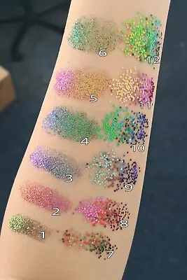 £1.75 • Buy Metallic Colour Shift Changing Color Festival Glitter Eyes Hair Body Tattoo