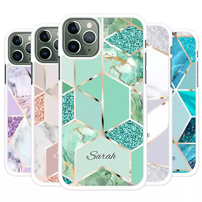 For IPhone 13 12 11 8 7 XR X XS MAX PRO Personalised Marble Phone Case Cover • £5.99