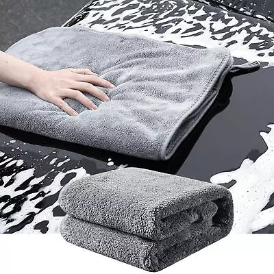 Large Water Absorbing Car Wash Microfiber Drying Towel Hemming • $32.48