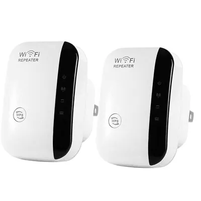 1/2Pcs WiFi Signal Repeater Extender Range Booster Internet Network Amplifier UK • £14.99