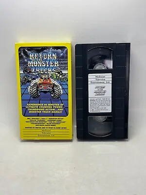 Return Of The MONSTER TRUCKS VHS 1986 Bigfoot USA-1 Awesome Kong Frankenstein • $12.27