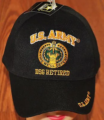 Black US Army DSG Drill Sergeant Retired Hat Ball Cap Veteran This We'll Defend • $10.99