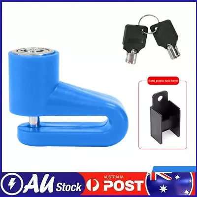 Electric Scooter Disc Brake Lock Anti Theft With Lock Frame For M365 (Blue) • $9.79