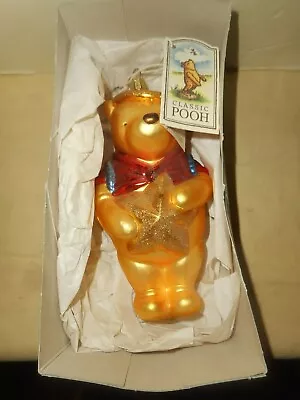 Disney Winnie The Pooh Mercury Glass Christmas Ornament Midwest Of Cannon Falls • $21.95