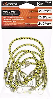 Mini Bungee Cords In Multiple Sizes 6 Pack - 6  8  And 10” • $10.71