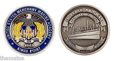 Merchant Marine Academy 1943 Kings Point 2  Challenge Coin • $36.99