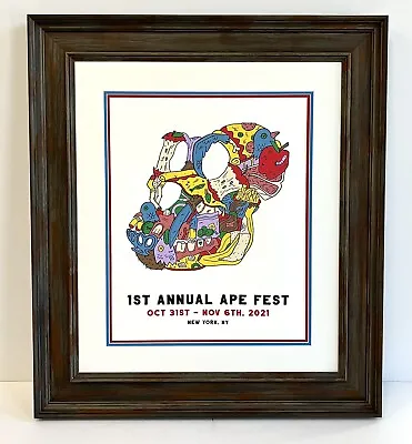 Original 1st Edition Limited Bored Ape Yacht Club Framed Poster ApeFest 2021 • $350