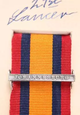 Qsa Queens South Africa Medal Ribbon Bar Clasp Johannesburg Boer War Campaign • $23.27