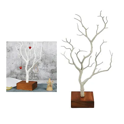 Jewelry Standing Tree Jewelry Stand Display Rack Earring Necklace Ring Holder. • £9.04
