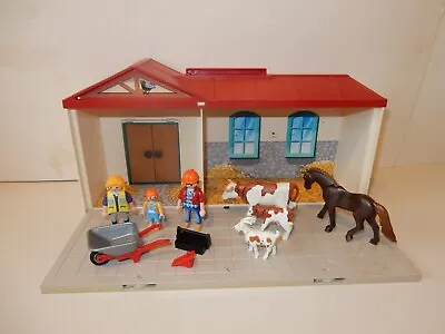 Playmobil Horse Stable Carry Case 5348 With Animals/figures • £6.99