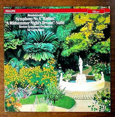 Mendelssohn: Symphony No. 4 LP (1986 Reissue) Philips 412 928 Sir Colin Davis • $5