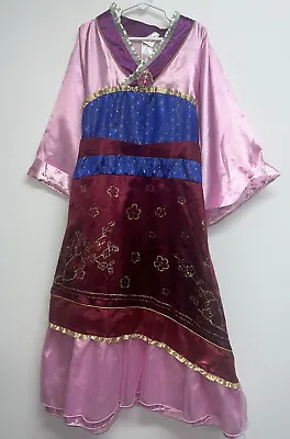 Disney Store Mulan Halloween Costume Dress Up Girls Size 7 8 Cosplay Kimono • $34.99