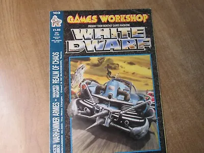 White Dwarf Mag Magazine Rpg Vgc Tsr Merp Gurp Ad&d Dungeon Dragon Gdw Issue 103 • £5