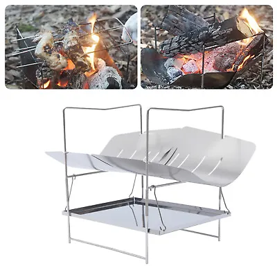 $21.84 • Buy Portable Fire Pit Stainless Steel Fire Pit Stove For Camping Outdoor Living SALE