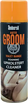 Ambersil Groom Car Interior Seats Carpet Plastic Trim Upholstery Foam Cleaner 5* • £7.62