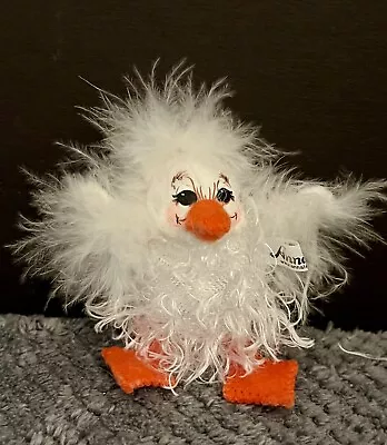 Annalee 3 Inch Fluffy White Duck With Feathers & Wings Mini Size 200114 2014 • $21