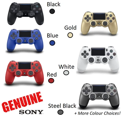 $128 • Buy Sony PS4 Dualshock Controller Playstation 4 Blue Black White Red Gold Steel Camo