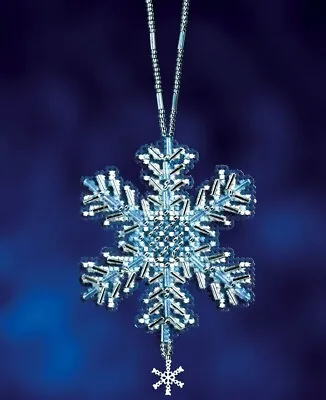 MILL HILL Snow Crystals ORNAMENTS Beaded Cross Stitch Kit ICE CRYSTAL • $7.13