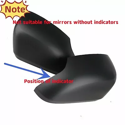 BLACK SIDE MIRROR COVERS For Ford Ranger- PX PX2 PX3 XL XLT XLS Wildtrak 2011-21 • $33.99