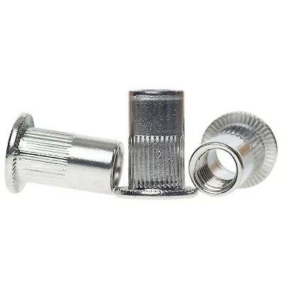 M3 M4 M5 M6 M8 M10 M12 Stainless Steel Rivnuts Blind Nutserts Knurled Rivet Nuts • £49.28