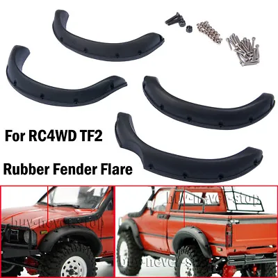 1Set Rubber Fender Flare Mud Guard For 1/10 RC Crawler RC 4WD TF2 Tamiya Hilux • $26.27