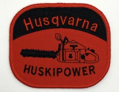 Husqvarna Chainsaw Iron On Patch Retro Vintage Style Hat Cap Sew Huskipower • $5.60