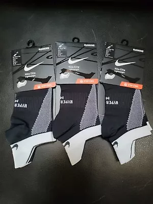 NEW W/ TAGS VINTAGE NIKE ELITE DRI FIT NO SHOW SOCKS | 3 PAIRS | FREE SHIPPING! • $75