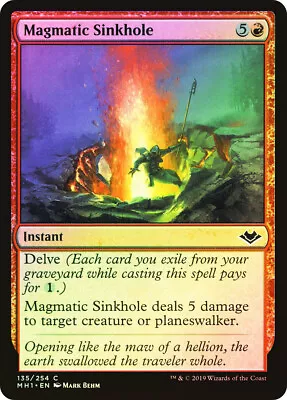 MTG FOIL Magmatic Sinkhole  - Modern Horizons • $1.69