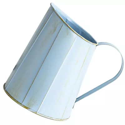 Metal Flower Rustic Pitchers Vintage Milk Can Farmhouse Bucket Planter-RP • £10.19