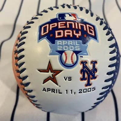 New York Mets 2005 Opening Day Vs. Houston Astros Mr. Met Souvenir Baseball Ball • $49.99