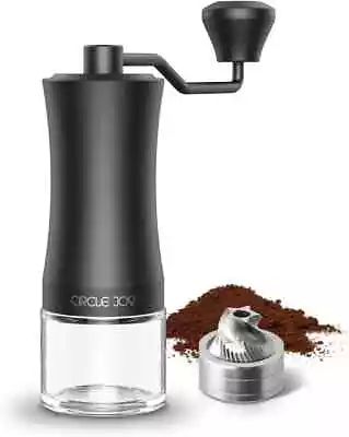 Manual Coffee Bean Hand Grinder Mill Adjustable Coarseness Ceramic Burr Spice Uk • £27.99