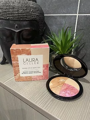 Laura Geller Made Up In Minutes Baked Highlighter Blush & Body Frosting NO BOX • £35.99