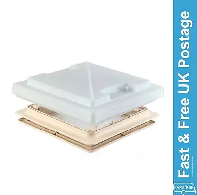 MPK Rooflight Vent 400 X 400 Skylight Flynet White Caravan Motorhome Campervan • £62.95