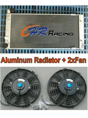 Aluminum Radiator+Fans For Volkswagen VW Golf 2 Corrado VR6 Turbo • $205