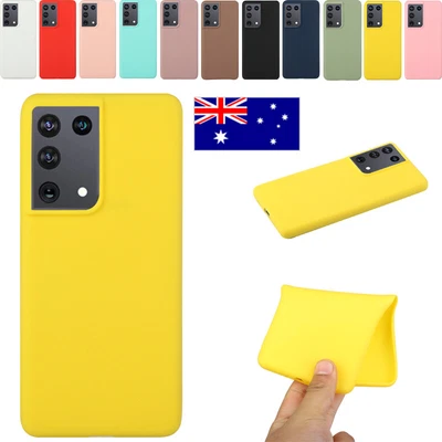 $7.99 • Buy Shockproof Silicone Slim Case Cover For Samsung Galaxy S22 S21 S20 FE Ultra Plus