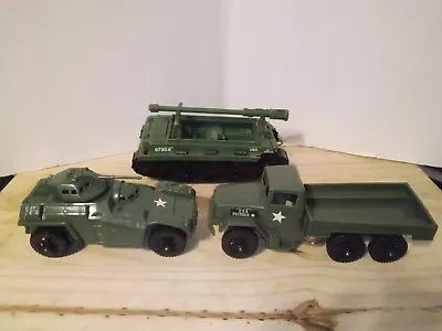 Set Of (3) 1970s/80s Plastic Military Vehicles (2 Processed Plastics) • $17.99