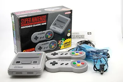 Super Nintendo SNES Classic Mini Console - Good Condition W/ 2x Controllers! • $215.10