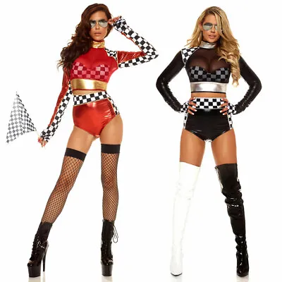 Sexy Squad Cheerleader Sports Uniform Fancy Dress Costume Race Queens Outfit 184 • £17.99