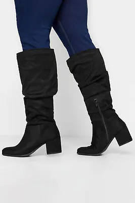 LIMITED COLLECTION Curve Slouch Knee Ankle Boots In Extra Wide EEE Fit • £54.99