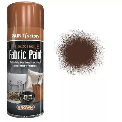 X2 Brown Fabric Spray Paint Leather Vinyl & Much More Flexible 200ml 5 Colours • £6.74