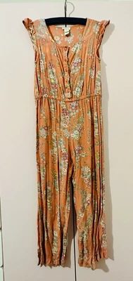 £0.99 • Buy Monsoon Girls Summer Dungarees Jumpsuit Age 7 Years Excellent Condition Orange
